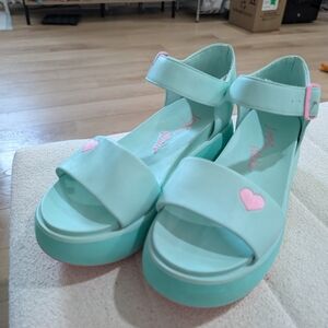 Irregular Choice Mint Green Platform Sandals